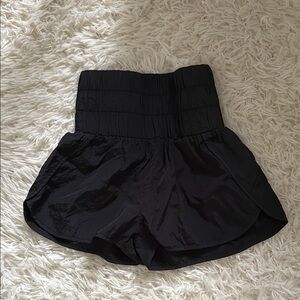 Free People High Waist Black Shorts